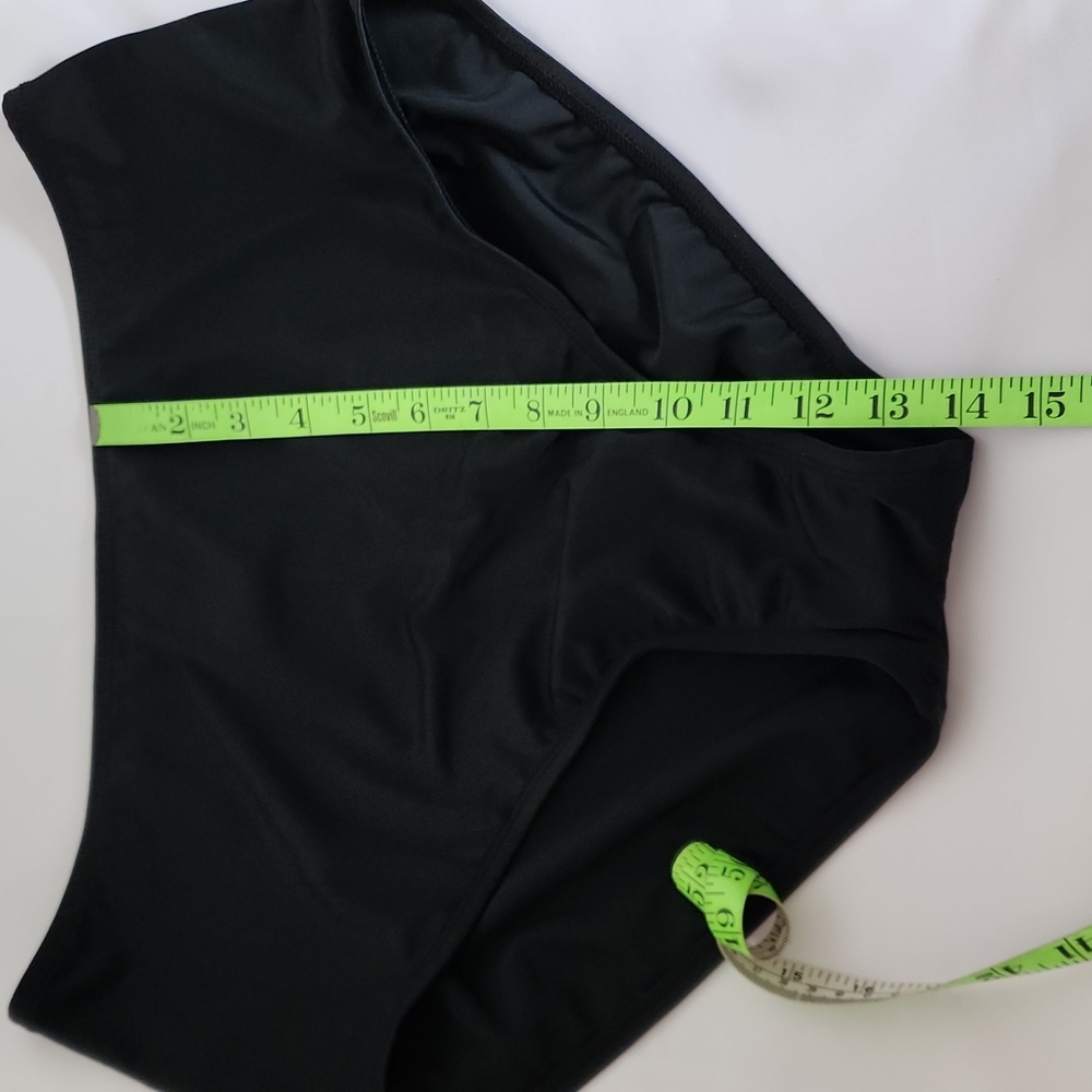 Maxine of Hollywood Womens Black High Waist Bikini Bottom Size 16 - Picture 5 of 8